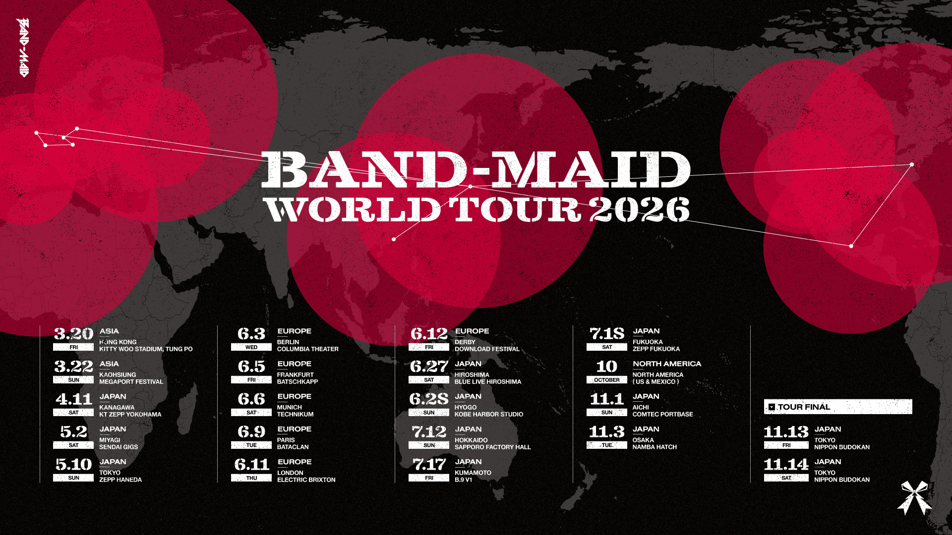 BAND-MAID WORLD TOUR 2026 FINAL NIPPON BUDOKAN